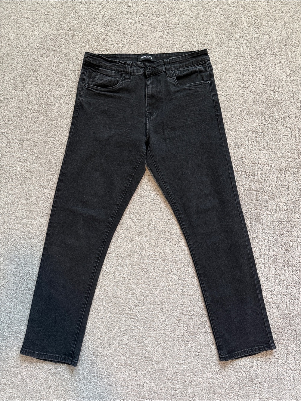 Kenneth Cole Black Straight Fit Jeans - 32x30